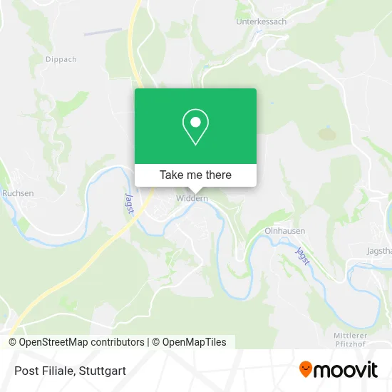 Post Filiale map