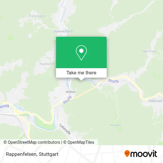 Rappenfelsen map