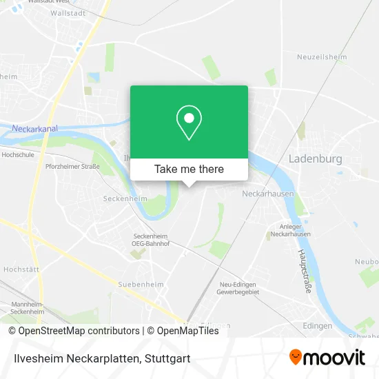 Ilvesheim Neckarplatten map