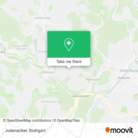 Judenacker map