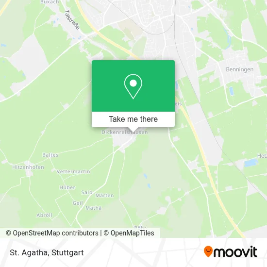 St. Agatha map