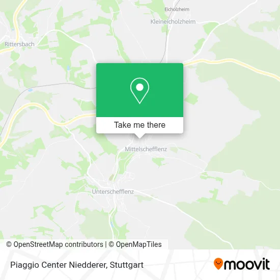 Piaggio Center Niedderer map