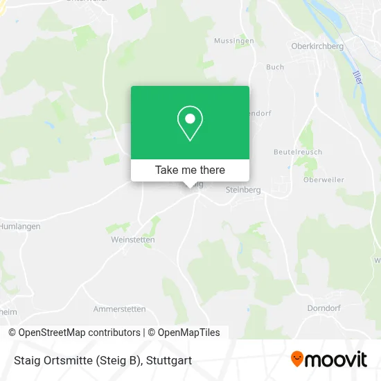 Staig Ortsmitte (Steig B) map