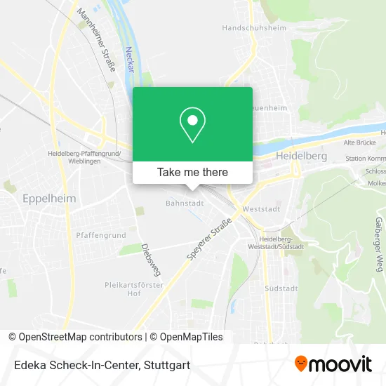 Edeka Scheck-In-Center map