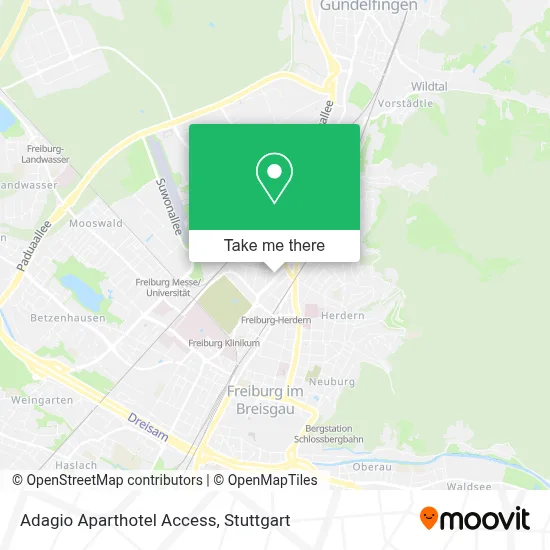 Adagio Aparthotel Access map