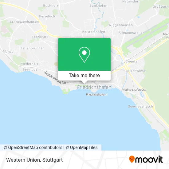 Western Union map