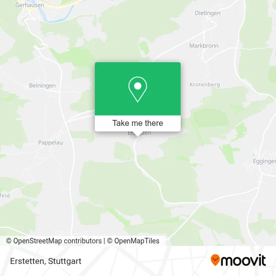 Erstetten map