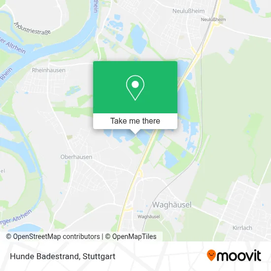 Hunde Badestrand map