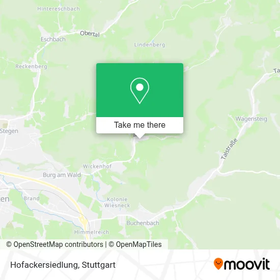 Hofackersiedlung map
