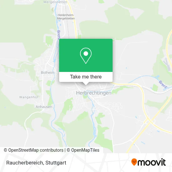 Raucherbereich map