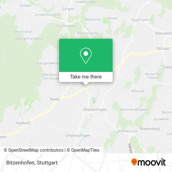 Bitzenhofen map