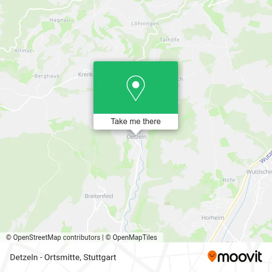 Detzeln - Ortsmitte map