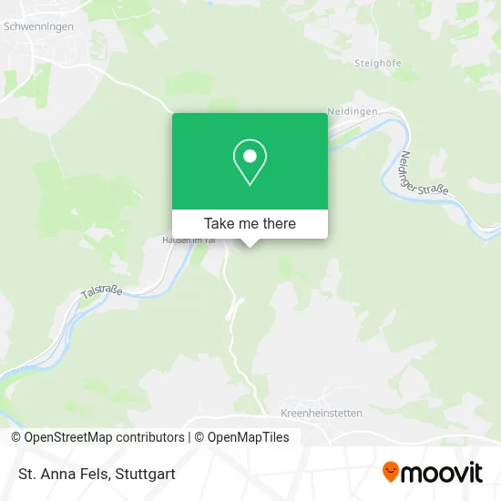 St. Anna Fels map