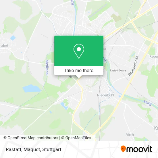 Rastatt, Maquet map