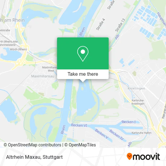 Altrhein Maxau map