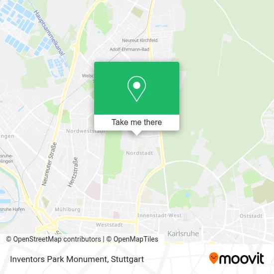 Inventors Park Monument map