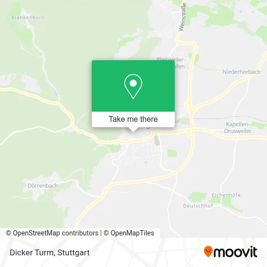 Dicker Turm map