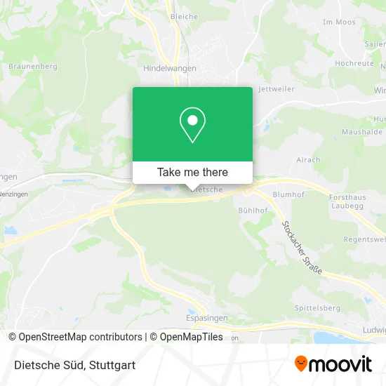Dietsche Süd map
