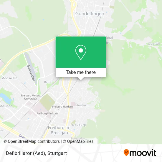 Defibrillaror (Aed) map