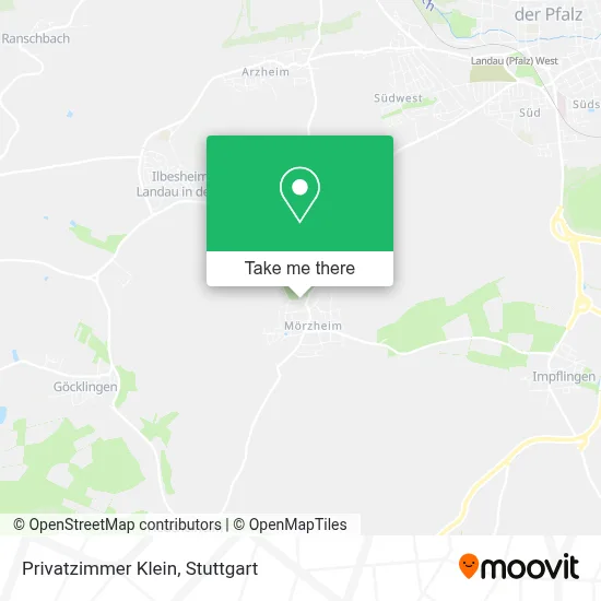 Privatzimmer Klein map