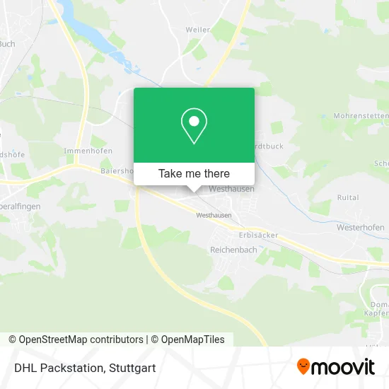 DHL Packstation map