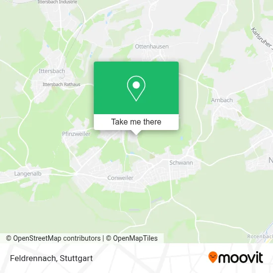 Feldrennach map