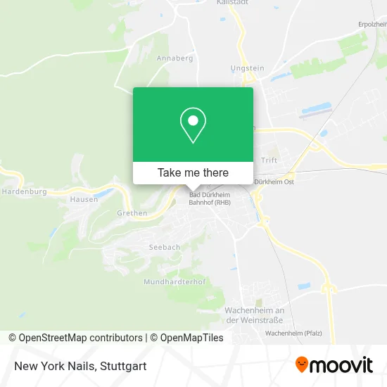 New York Nails map