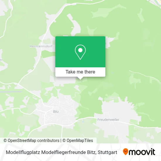 Modellflugplatz Modelfliegerfreunde Bitz map