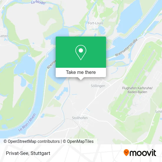 Privat-See map