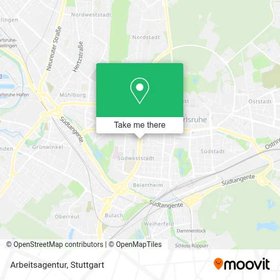 Arbeitsagentur map