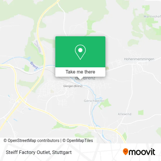 Steiff Factory Outlet map
