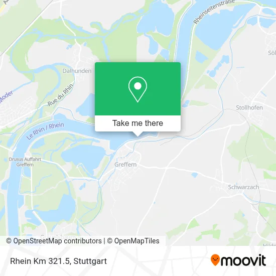Rhein Km 321.5 map