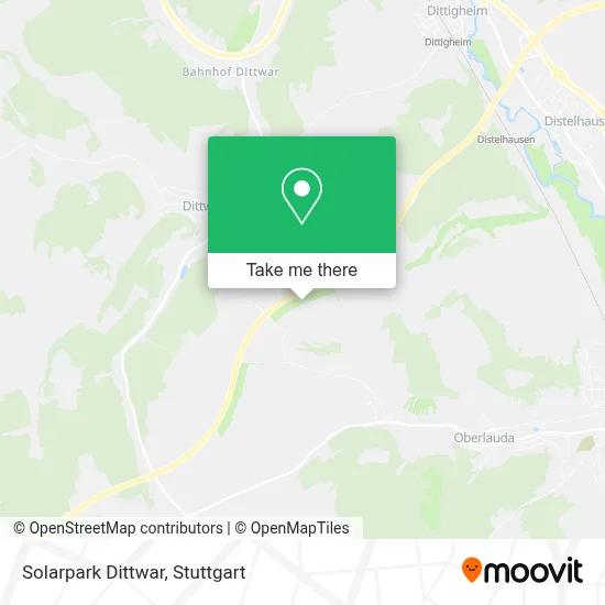Solarpark Dittwar map