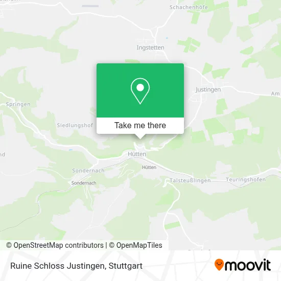 Ruine Schloss Justingen map