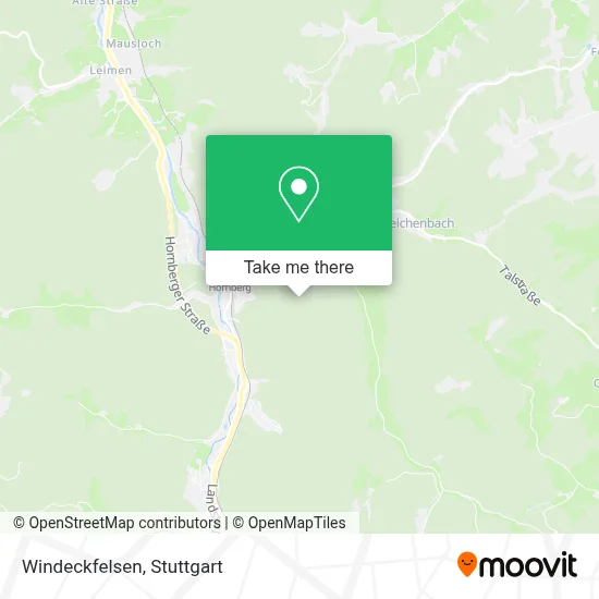 Windeckfelsen map