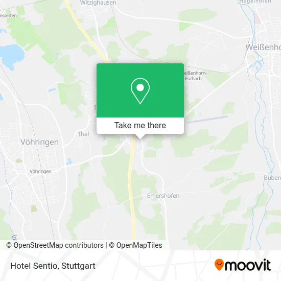 Hotel Sentio map