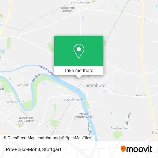 Pro-Reise-Mobil map