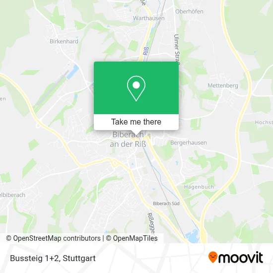 Bussteig 1+2 map