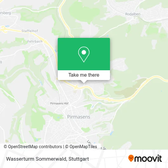 Wasserturm Sommerwald map
