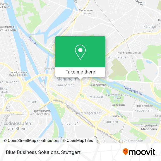 Blue Business Solutions map