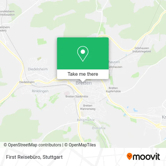 First Reisebüro map