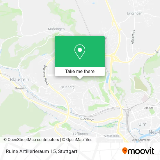 Ruine Artillerieraum 15 map