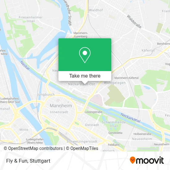 Fly & Fun map
