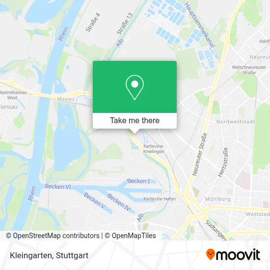 Kleingarten map
