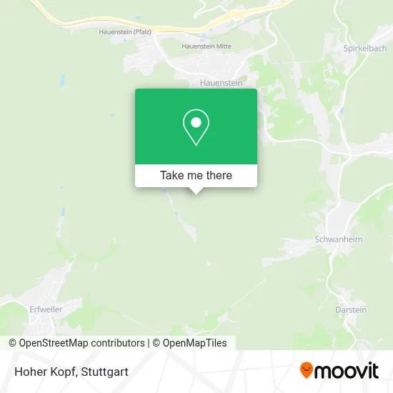 Hoher Kopf map