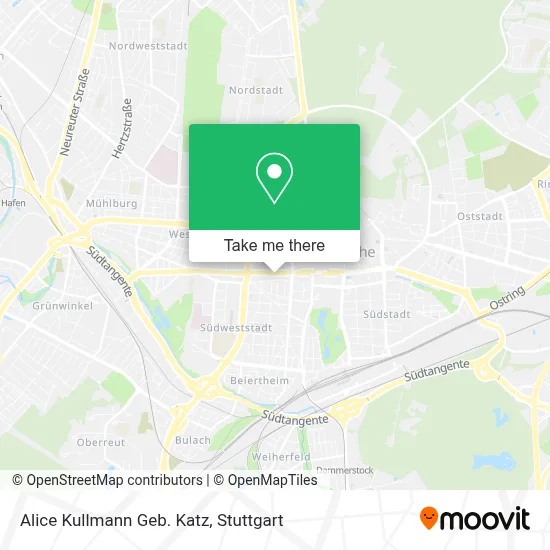 Alice Kullmann Geb. Katz map