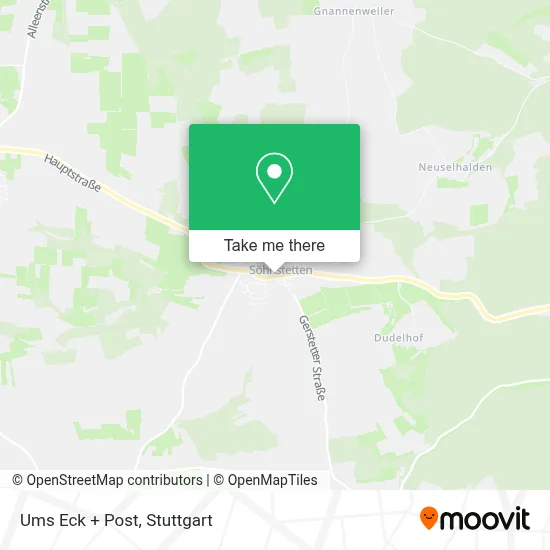 Ums Eck + Post map
