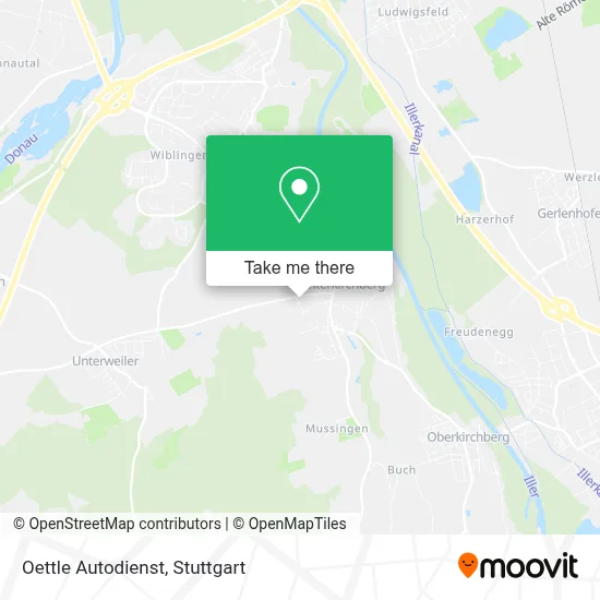 Oettle Autodienst map