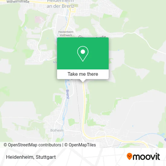 Heidenheim map