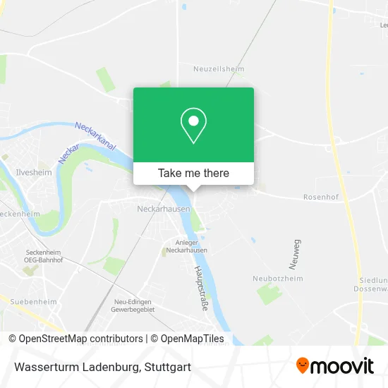 Wasserturm Ladenburg map
